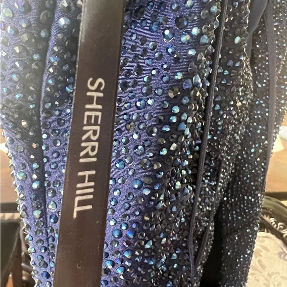 Sherri Hill 55519 Spring 2023 navy prom (12). - Picture 5 of 8